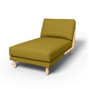 IKEA - Norsborg Chaise Longue Add-on Unit Cover, Olive Oil, Cotton - Bemz
