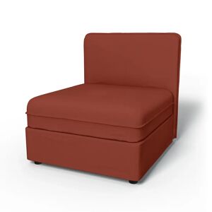 IKEA - Vallentuna Seat Module with Low Back Cover 80x80cm 32x32in, Burnt Orange, Cotton - Bemz