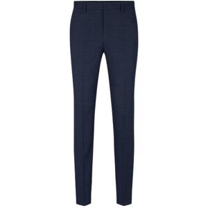 Boss Regular-fit trousers in micro-patterned stretch cloth