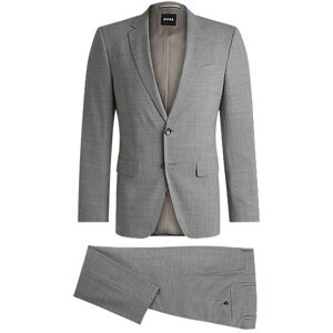 Boss Slim-fit suit in patterned stretch cloth