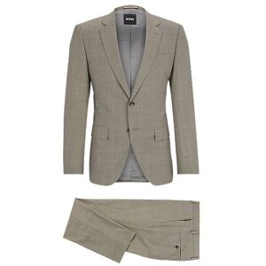 Boss Slim-fit suit in patterned stretch cloth