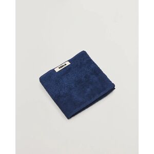 Tekla Organic Terry Hand Towel Navy - Sininen - Size: S M L - Gender: men