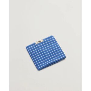 Tekla Organic Terry Hand Towel Clear Blue Stripes - Sininen - Size: One size - Gender: men