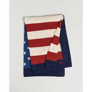 Ralph Lauren RL Flag 54x72 Cotton Throw Navy - Musta - Size: One size - Gender: men