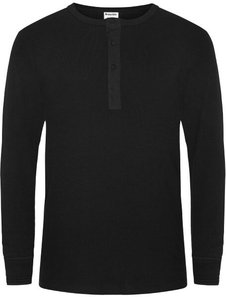 Resteröds Organic Cotton Grandpa Long Sleeve - Black  - Size: 17022-400 - Color: musta