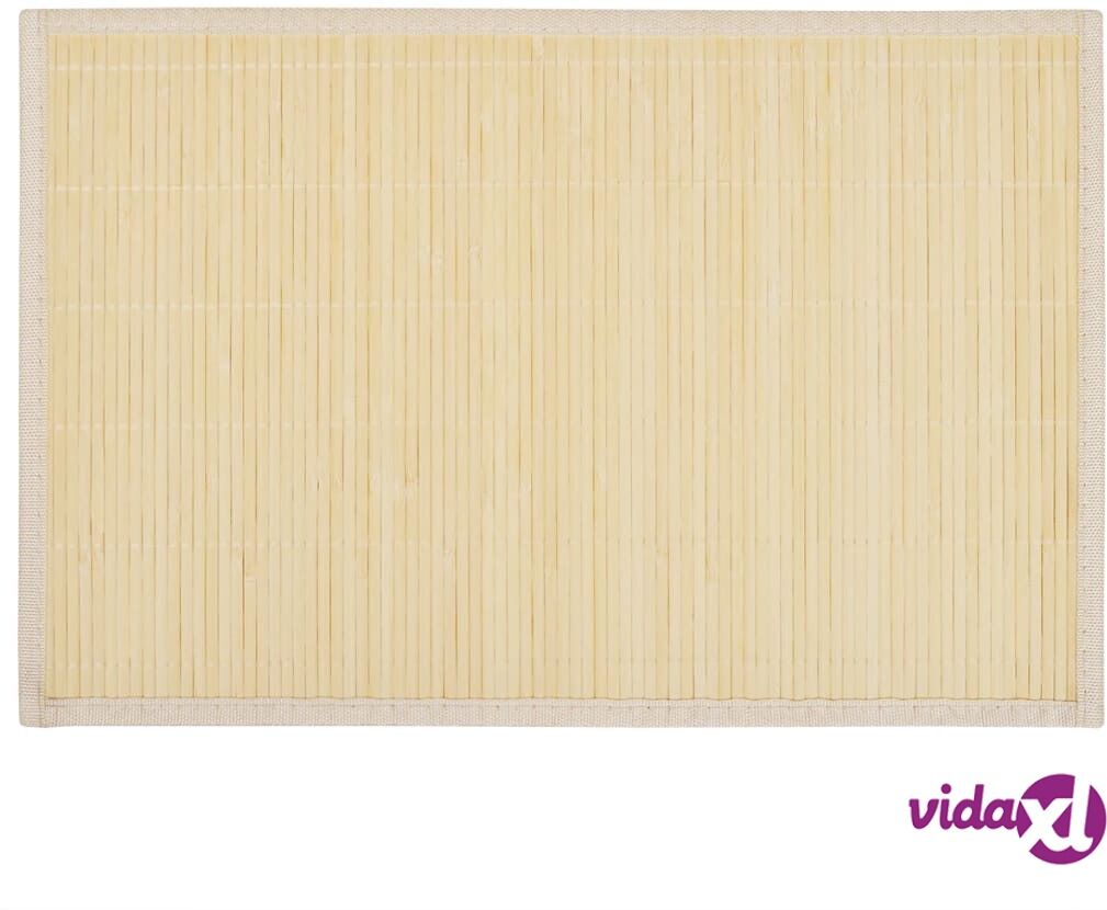 vidaXL Bambu Tabletti 6 kpl 30 x 45 cm Luonnonväri