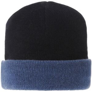 LES POULETTES BIJOUX Bonnet 100% Cachemire 6 Fils Bicolore Colors - Bleu Navy