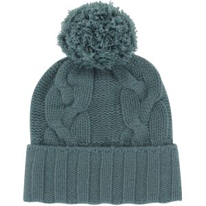 LES POULETTES BIJOUX Bonnet Ski 100% Cachemire 12 Fils Pompon Amovible - Classics - Vert