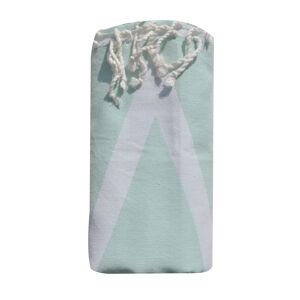 LES POULETTES BIJOUX Fouta Drap Plage et Hammam Coton Losange 100 x 200cm - Vert d'Eau