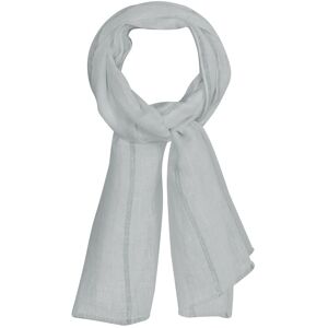 LES POULETTES BIJOUX Echarpe 100% Lin Rayures Lurex - Gris clair