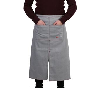 GGM GASTRO - (2 pièces) Tablier de bistrot - long - aspect jeans-gris clair