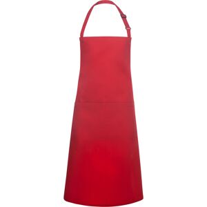 GGM GASTRO - KARLOWSKY Tablier à bavette avec poche Basic - Rouge