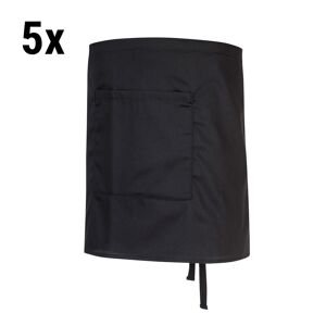 GGM GASTRO - (5 pièces) Tablier de bar - noir - longueur : 38 cm Noir