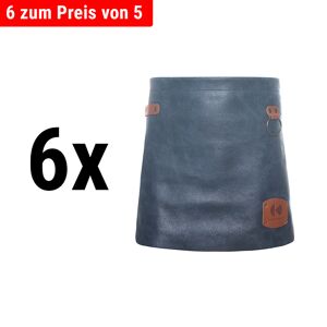 GGM GASTRO - (6 pièces) KARLOWSKY Tablier en cuir - Encre