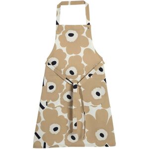 Marimekko - Pieni Unikko Tablier, blanc cassé / beige / bleu foncé