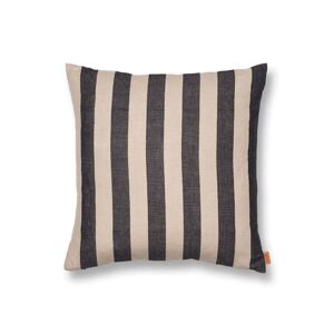 ferm LIVING Grand coussin 50 x 50 cm sable noir