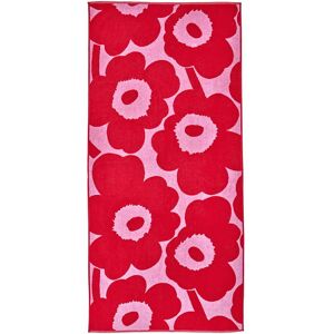 Marimekko - Unikko Serviette de bain 70 x 150 cm, rose / rouge