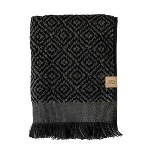 Mette Ditmer - Morocco Serviette de bain 70 x 140 cm, noir / gris