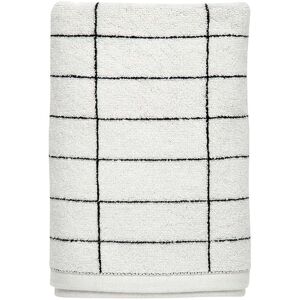 Mette Ditmer - Tile Drap de bain 70 x 140 cm, noir / off-white