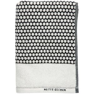 Mette Ditmer - Grid Serviette de bain 70 x 140 cm, noir / off-white