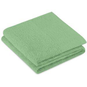 Serviette de bain flos couleur vert style classique 70X130 Ameliahome - Publicité