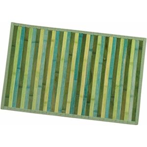 Emmevi Mv S.p.a. - Tapis en Bois de Bambou Cuisine Salle de Bain Chambre Anti-dérapant Petit Déjeuner Napperon Vert - 40X65 cm - Publicité