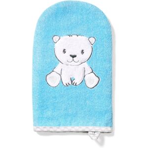 BabyOno Facecloth Bamboo gant de toilette Blue 1 pcs