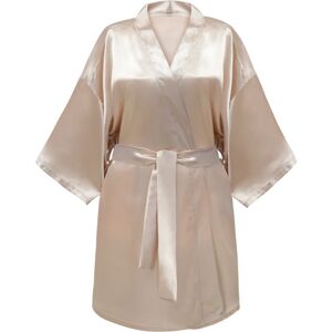 GLOV Bathrobes Kimono-style peignoir pour femme satin Sparkling Wine 1 pcs