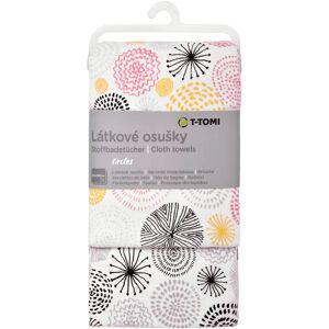 T-Tomi Cloth Towels Circles serviette de bain 80x100 cm 2 pcs