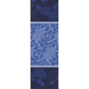 Chemin de table antitache deperlant pur coton bio bleu 175X55 Garnier Thiebaut []