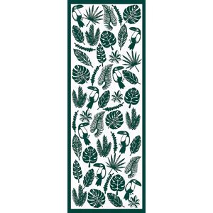 Chemin de table pur coton vert 55X150 Garnier Thiebaut [Blanc] - Publicité