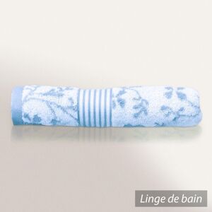 Linnea Serviette De Toilette 40x60 Cm Vintage Floral Bleu 550 G/M2 - Publicité