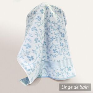 Linnea Drap De Douche 70x140 Cm Vintage Floral Bleu 550 G/M2 - Publicité