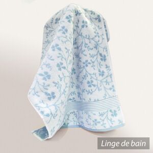 Linnea Drap De Bain 100x150 Cm Vintage Floral Bleu 550 G/M2 - Publicité