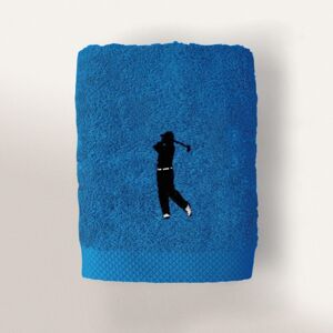 Linnea Serviette De Toilette 50x100 Cm 100% Coton 550 G/M2 Pure Golf Bleu Turquoise - Publicité