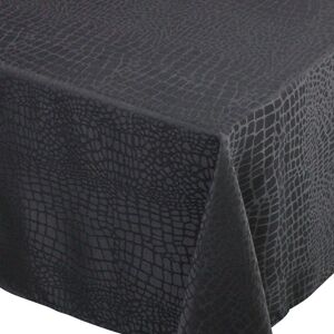 Linnea Nappe Rectangle 150x250 Cm Jacquard 100% Polyester Lounge Noir - Publicité