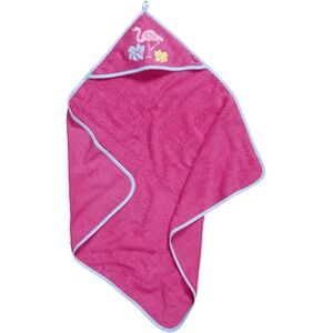 Playshoes Cape de bain enfant eponge flamant rose