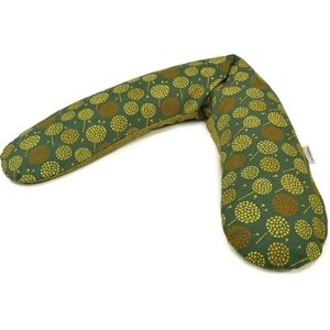 THERALINE Coussin d'allaitement Original housse pissenlit vert foncé 190 x 40 cm