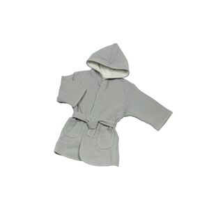 BeBes Collection Peignoir de bain enfant mousseline gris