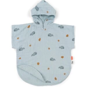 Done by Deer™ Poncho de bain enfant Wally bleu 60 cm