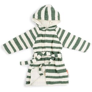 Done by Deer™ Peignoir de bain enfant mousseline Stripes vert 50 cm