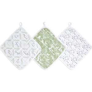 aden+anais? essentials Debarbouillette enfant mousseline coton Harmony lot de 3