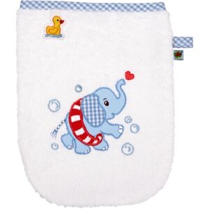 SPIEGELBURG COPPENRATH Gant de toilette éléphant, bleu clair - BabyGlück