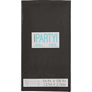 Unique Party 5096 Nappe en Plastique 2,74 x 1,37 m Noir - Publicité