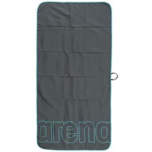 Arena Mixte Serviette en Microfibre Arena Smart plus SMART PLUS GYM TOWEL, Dark_grey-sky, Taille unique EU - Publicité