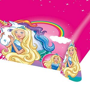 amscan Nappe Barbie Dreamtopia 120 x 180 cm 11012123 Mixtes Taille Unique - Publicité
