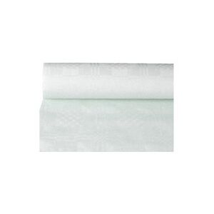 Papstar Nappe damassée, (l)1,0 x (L)10 m, blanc - Lot de 5 Orange