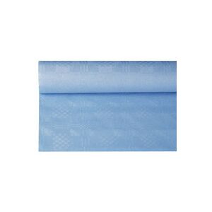 Papstar Nappe damassée, (l)1,2 x (L)8 m, bleu clair - Lot de 3