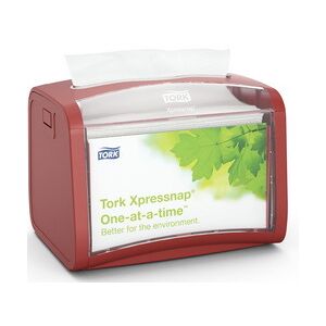 TORK Xpressnap Distributeur de serviettes sur table, rouge