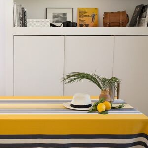 Maison Jean-Vier Nappe coton Jaune 180x300 cm